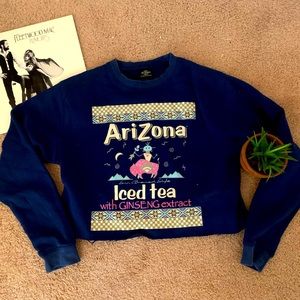 Vintage Arizona Tea Cropped Sweatshirt